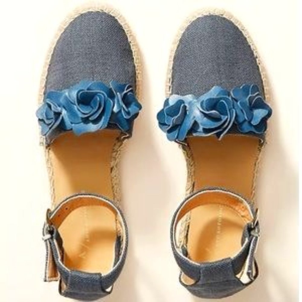 Anthropologie Cape Cod Espadrille Sandals Twee Coastal - Picture 2 of 10